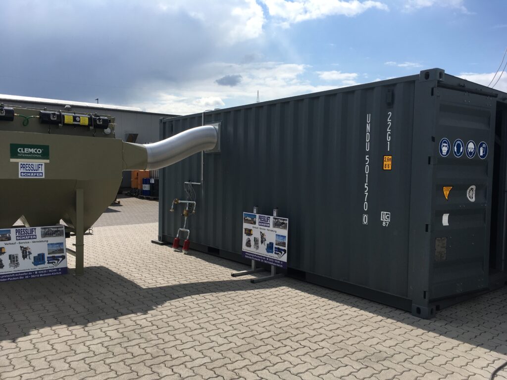 2x 20'-Container für Sandstrahlarbeiten