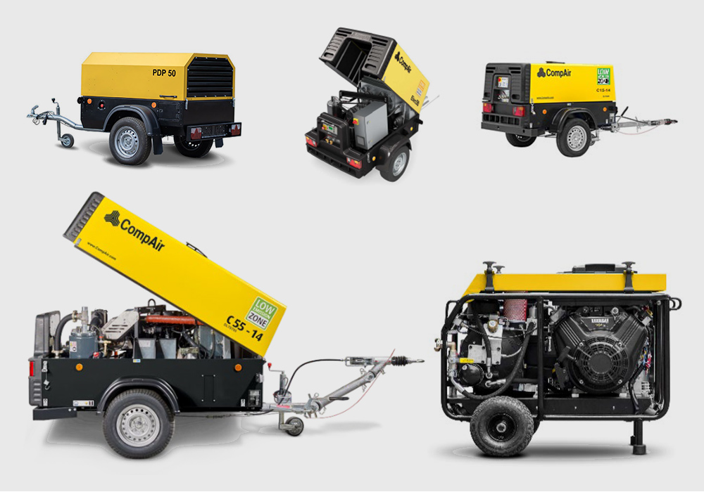 Mobiler Kompressor für den Glasfaserausbau